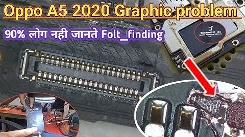Oppo A5 2020 Graphic problem [Full folt_finding]#mobilerepairinginstituteagra 7300668820