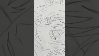 Gojo Saturo Drawing 😎 #anime #animeeart #art #shorts #trending #viral #explore #animedit #gojo #edit