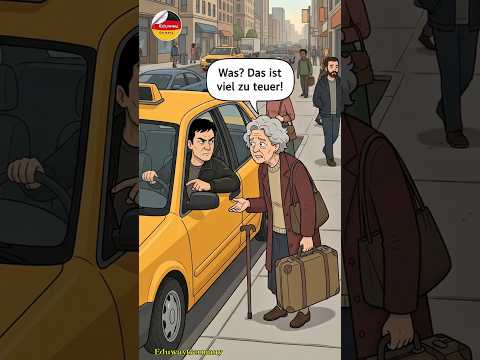 German Taxi Conversation 🇩🇪 | „Wie viel bis <strong>zum</strong> Bahnhof?“ | Deutsch lernen A1 | #EduwayGermany