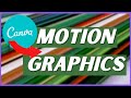 Make Motion Graphics For Videos on Canva | Canva Tutorial 2021