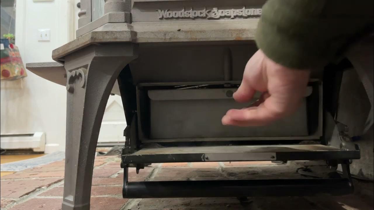 Woodstock soapstone wood stove ash pan review YouTube