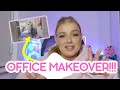 OFFICE transformation!! Organisation, standing desk, chair &amp; MORE!