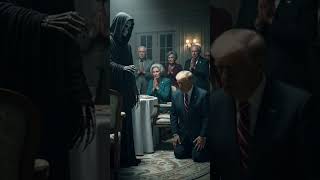 Donald Trump praying with Grim Reaper #shorts #motivation