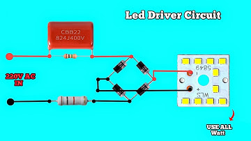 How To Make Led Driver Circuit || Use IN4007 Diode / 3W 6W 9W 12W 24W 48W Mcpcb use