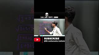 Square Root Shortcut Trick | Solve in 2 Seconds! 🔥#ytshorts#tricks#short