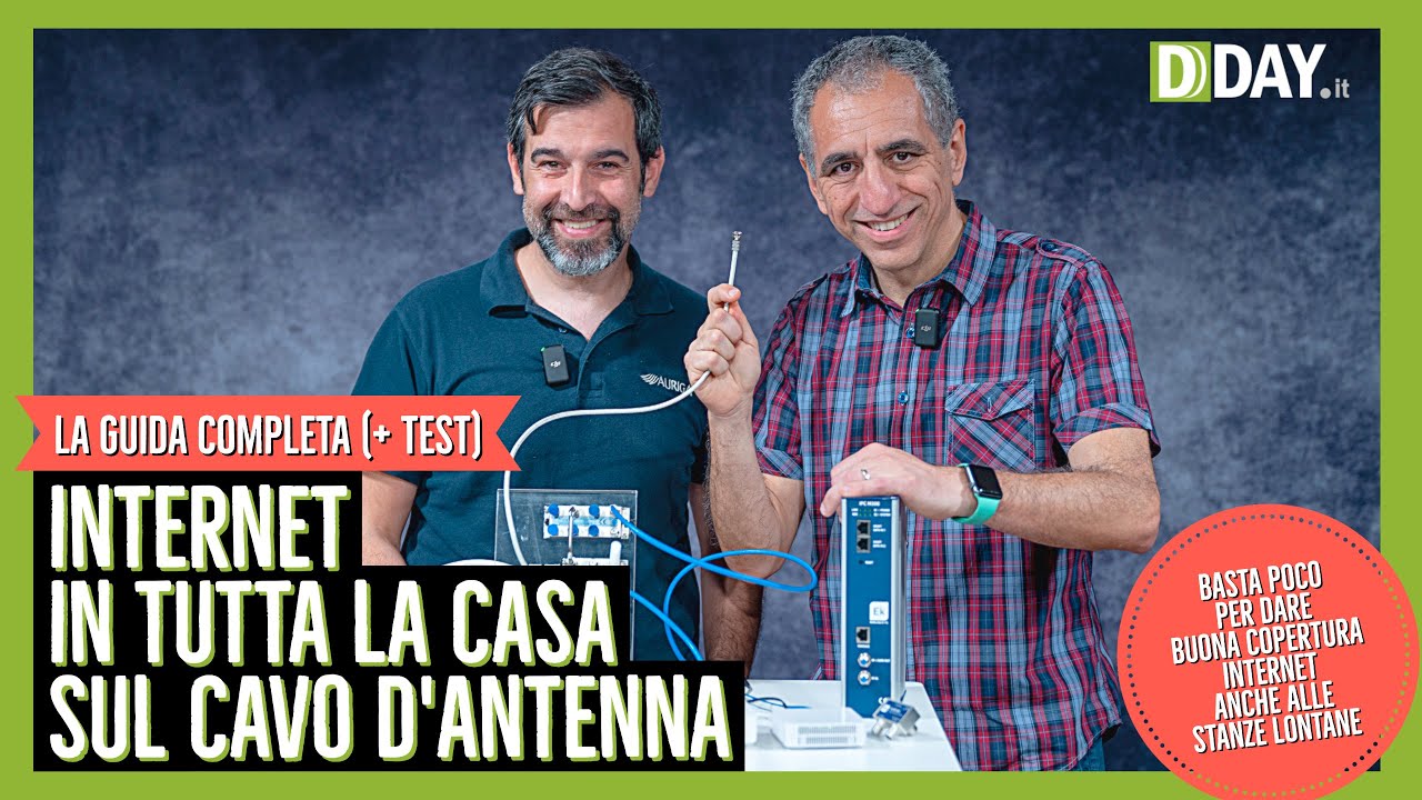 Internet in tutta la casa sul cavo d'antenna? Si può! Ecco come funziona