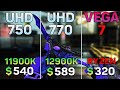 UHD 770 vs VEGA 7 vs UHD 750 - Gaming Without a Graphics Card