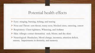 Formaldehyde PRESENTATION