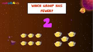 Which group has fewer? - Learn to Compare Numbers with this Fun Math Video! Mathskills4kids.com