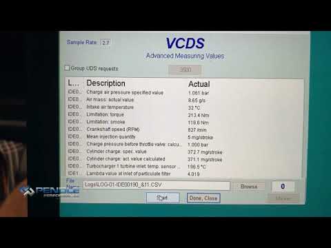 VAG Euro6 - Datalogging Guide | Pendle Performance