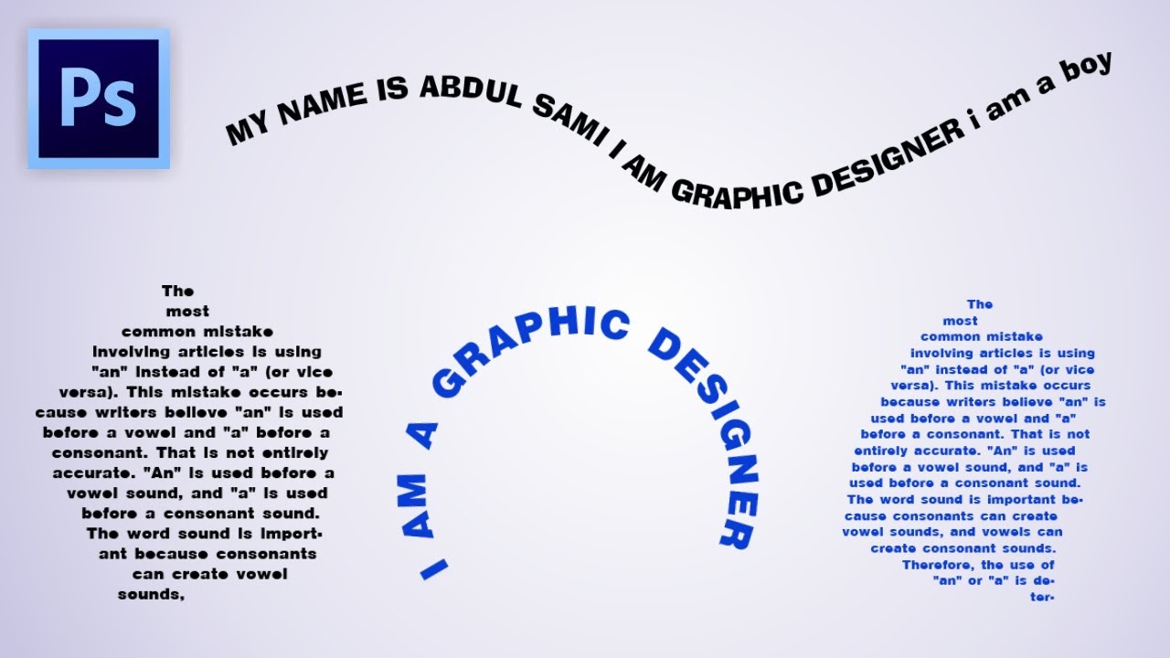 Fit Text To Path In Photoshop YouTube Fit Text To Path In Photoshop YouTube