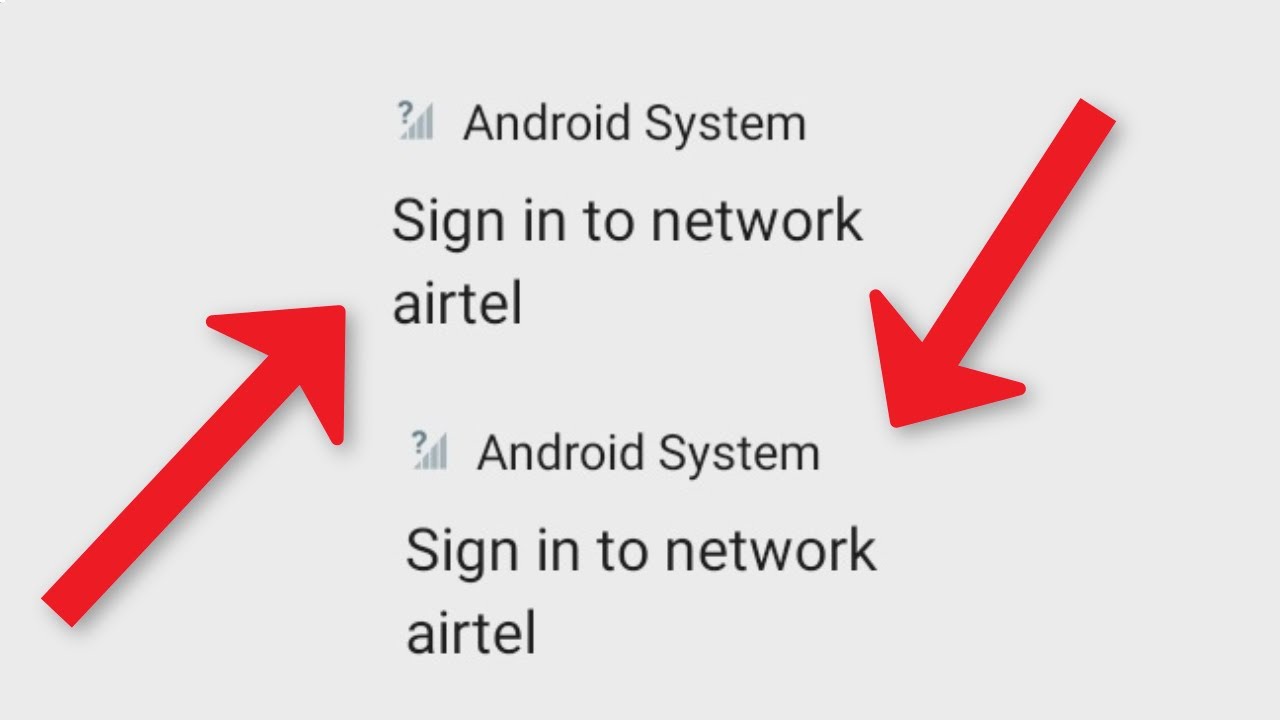 how to solve sign in to network problem in airtel