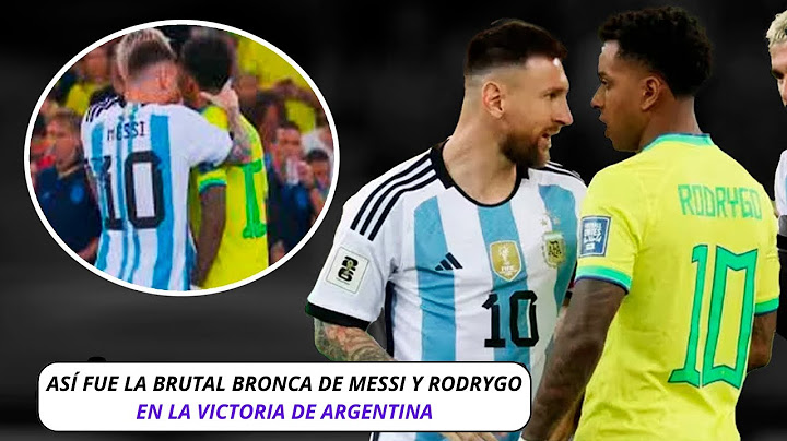 😱​ Así FUE la BRUTAL BRONCA de MESSI con RODRYGO en la VICTORIA de ARGENTINA contra BRASIL