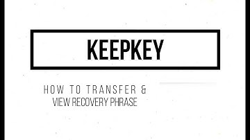 Transfer Cryptos using Keepkey