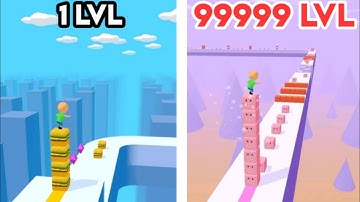 Cube Surfer : All Levels Gameplay Walkthrough