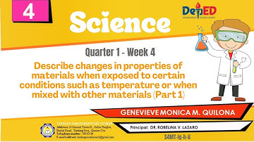 SCIENCE4 Q1W4 | Teacher Vhie