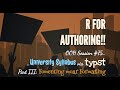 R for Authoring Open Office Hours #75 - Formatting the Typst Syllabus (Part III)