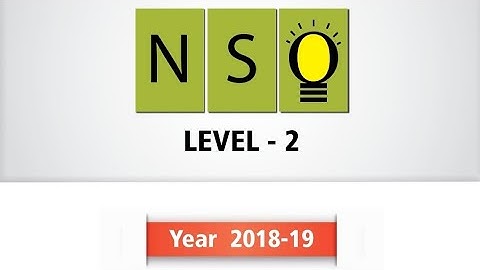 Class 3/Level 2 NSO/2019 solved paper #class3level2nso #level2nso