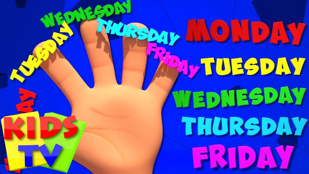 Weekday Finger Family | 3D Baby Songs | Nursery Rhymes For Toddlers | Cartoons by Kids Tv