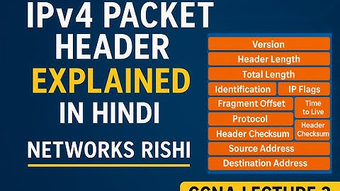 IPv4 Packet Header Full Explanation in Hindi #network #ccna #cisco #ipv4 #ipaddress #networksrishi
