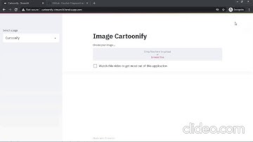 Image cartoonify - Deep learning based app made with Streamlit hosted on heroku cloud (part-2)
