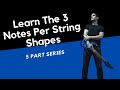 Learn The 3-Notes-Per-String Shapes Pt 2  - Jon Bjork Guitar