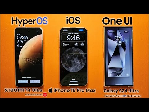 Xiaomi 14 Ultra vs iPhone 15 Pro Max vs S24 Ultra Customization & Animations 2