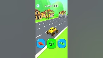 Shape-Shifting 🚙🚁🛵 Race | Gameplay Level - 183 | Hyper Casual Mobile📱 App | Android,iOS - NEW UPDATE