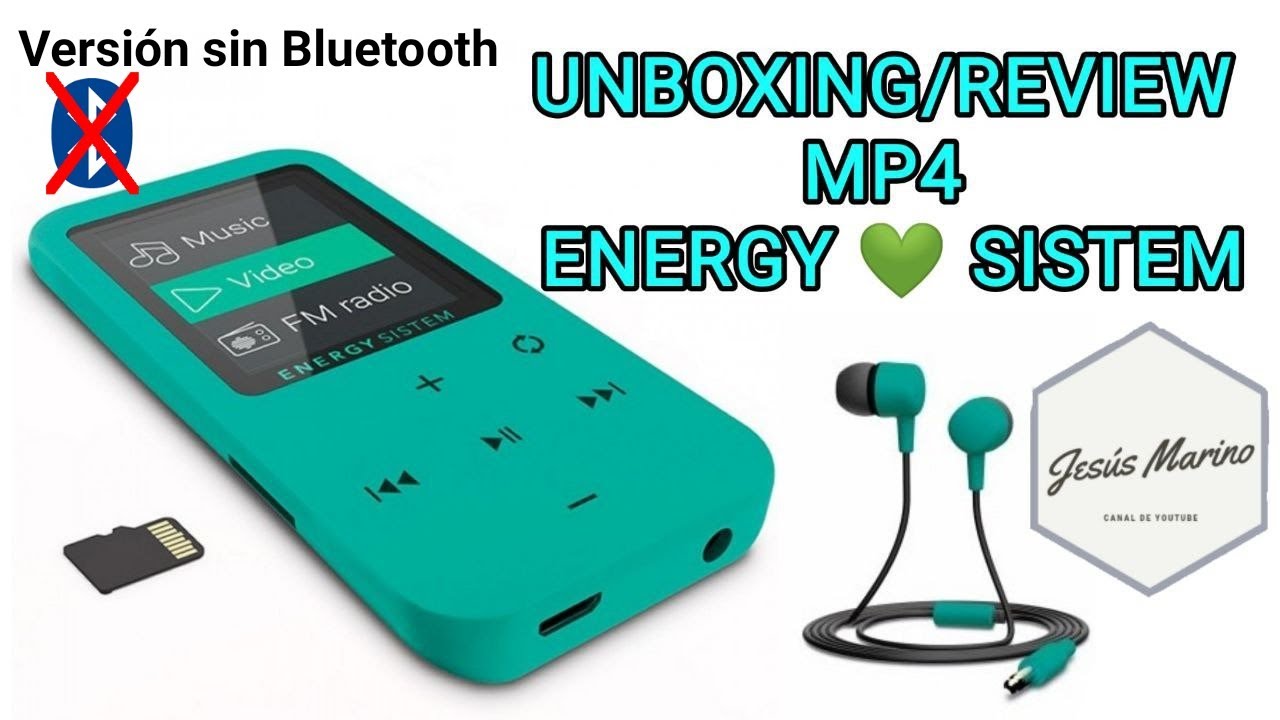 Reproductor MP4 Energy Sistem Touch Bluetooth Mint 8GB, radio FM, microSD