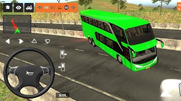 2025 new coach bus simulator 💥 || indonesia bus simulator part-25 #bus #game #simulator #comman  