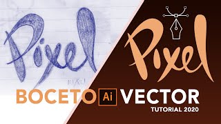 Boceto a vector - Como vectorizar tipografías