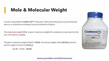 Mole & Molecular Weight: Simply Explained with Examples and Calculations