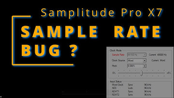 SampleRate BUG and Workaround : Samplitude Pro X7  - 18.0.2.22200