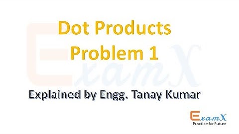 H C  Verma : Vector DOT Product Problem 1