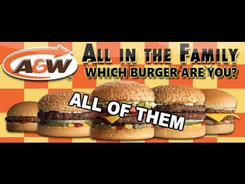 man vs entire a w burger family youtube