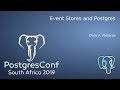 Event stores and postgres