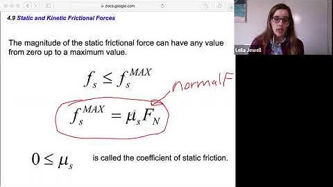 phys2A ch4.9 Static & Kinetic Frictional Forces