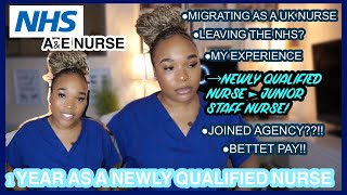 1 YEAR AS A NEWLY QUALIFIED NURSE (UK)🇬🇧 | A&E EXPERIENCE | MIGRATING ABROAD OR AGENCY NURSING??