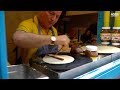 French Street Food in Paris: Banana Nutella Crepes with Almond and Coconut