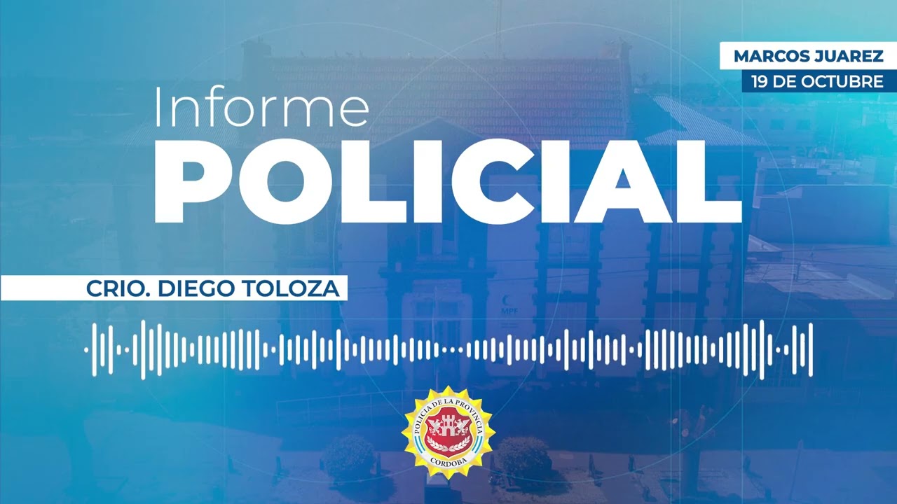 Marcos Juárez: Novedades policiales del fin de semana
