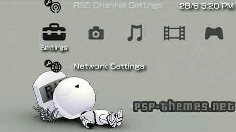 PSP Theme Sam Bonez Awsome Black Stuff PSP-Themes.NET