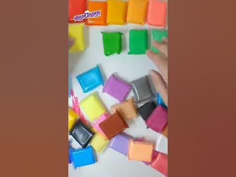 Пластилин супер лёгкий воздушный застывающий 36 цветов, 360 г, 3 стека ...