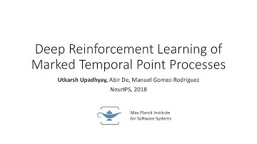 Deep Reinforcement Learning of Marked Temporal Point Processes