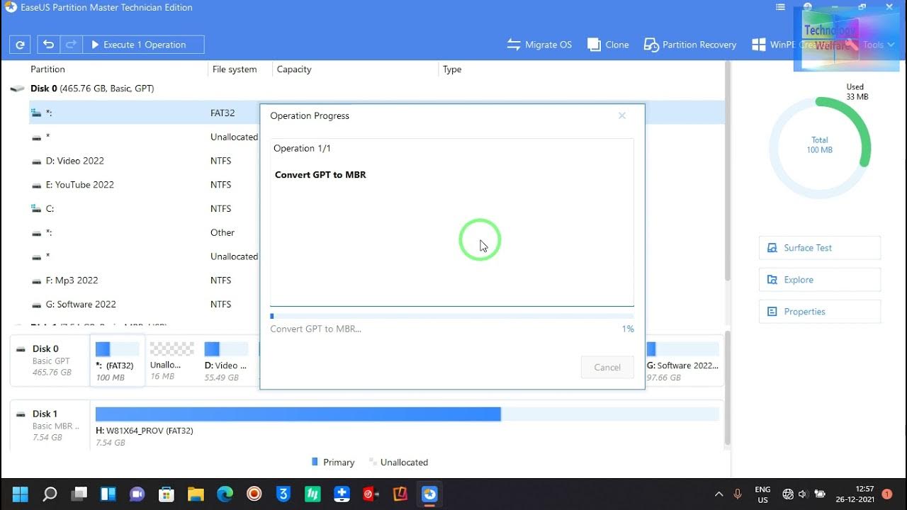 How to Change Usb Bootable Pendrive Style GPT to MBR in 1MinuteBest