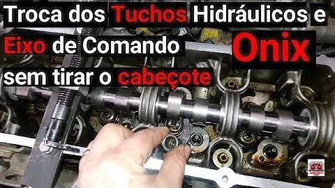 Como trocar os tuchos hidráulicos e eixo do comando do Onix sem tirar o cabeçote - Video N°183