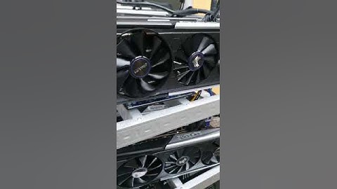 Rx 5700 XT Mining Rig Build - 8 GPUs | 0.024 $ETH Per Days!! 🇮🇩 | 440Mhs and 800 Watts!! #Shorts