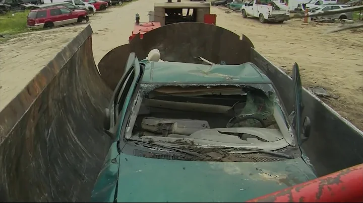 Travels With Charlie: Crushing Cars at Salvage Yard