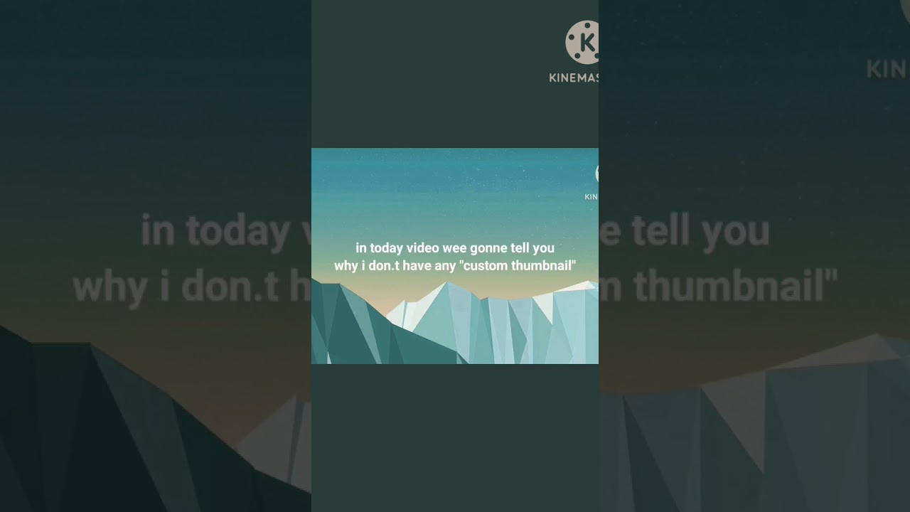 why I don't have any custom thumbnail