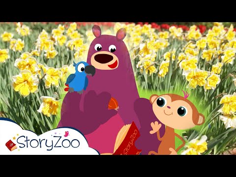StoryZoo Abenteuer im Blumenpark 💐 | Narzissen 🌼 | Lehrvideos für Kinder | #storyzoo
