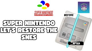 Restoring the original yellowed Super Nintendo SNES - Vintage Console